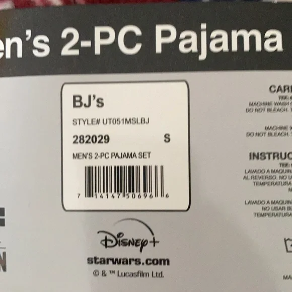 Star Wars Mandalorian 2 piece short sleeve pajama set Size Small NWT - Picture 4 of 7